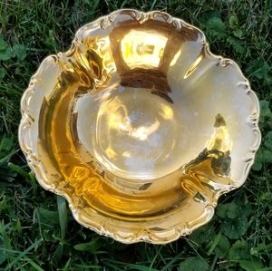 Vintage bowl  sixx inch Royal Dalton 24  gold